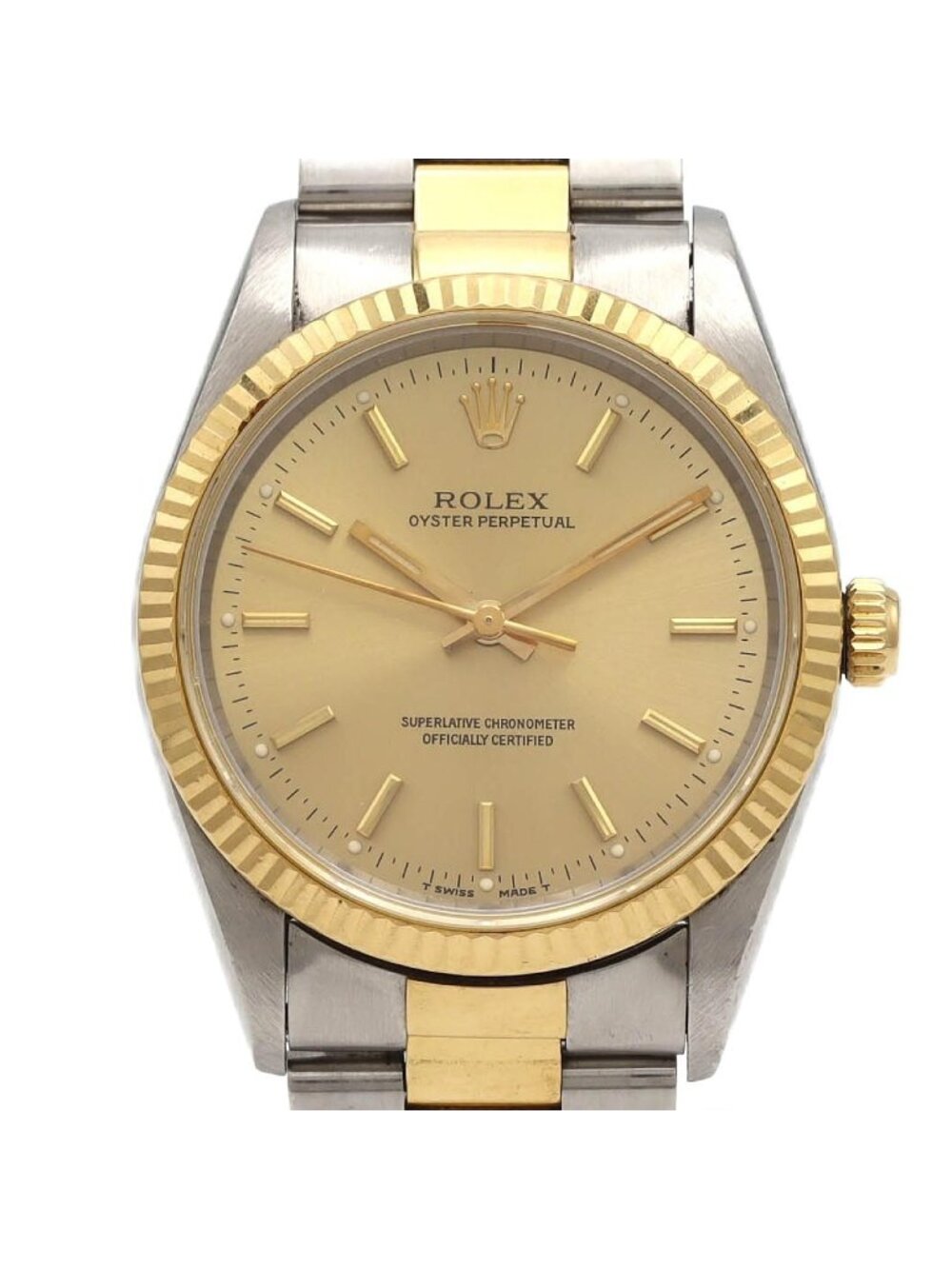 Rolex Oyster Perpetual Stainless Steel Yellow Gold Automatic Watch